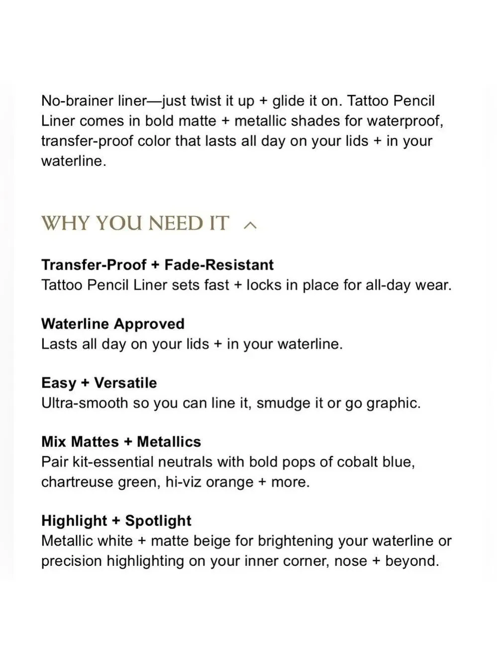 KVD Beauty MAGNETITE GRAY Tattoo Pencil Liner | NEW | Waterproof Gel Eyeliner